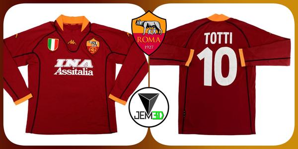 ROME SEASON 01/02 KEYRING AND T-SHIRT BOX (Includes BATISTUTA Version)