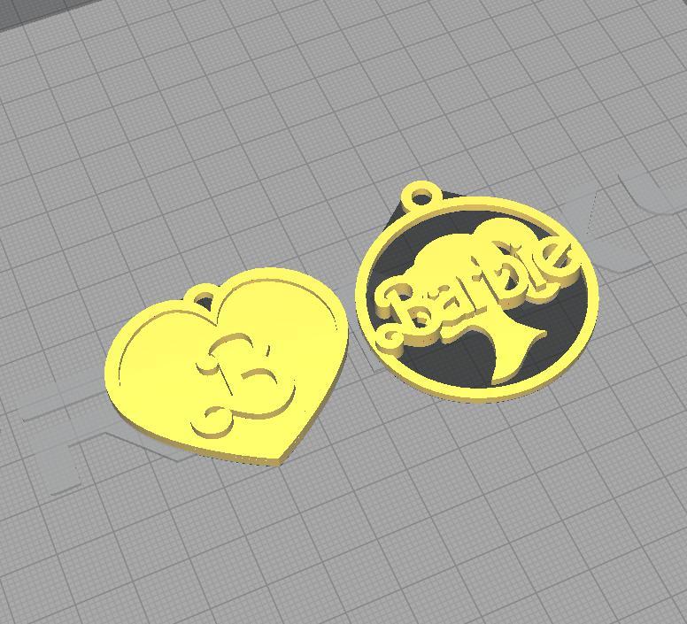 Barbie Keychain x 2 (Barbie Keychain)