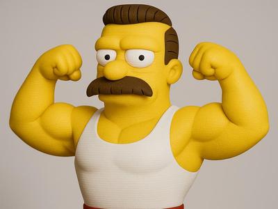 Strong Man - The Simpsons - Adorable Model