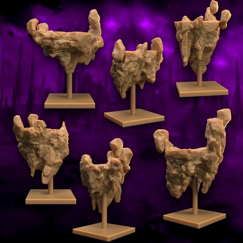 Floating Rocks Terrain | Astral Plane | FDM | Unsupported