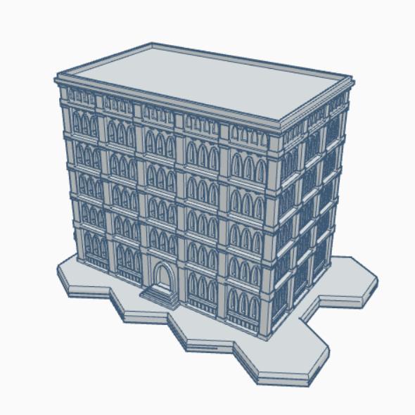 Gothic Building GHB112 With Hex Base