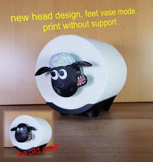 shaun the sheep V2 - new face - toilet roll - easy print