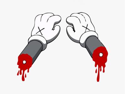 Kaws Bloody Hands Companion