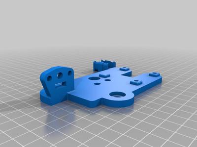E3D Hemera mount for Ender 5 with BL Touch