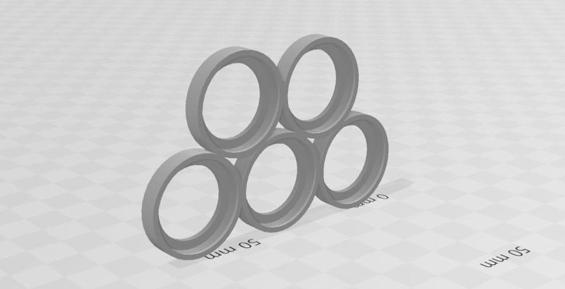 Compact movement bases for tabletop wargames