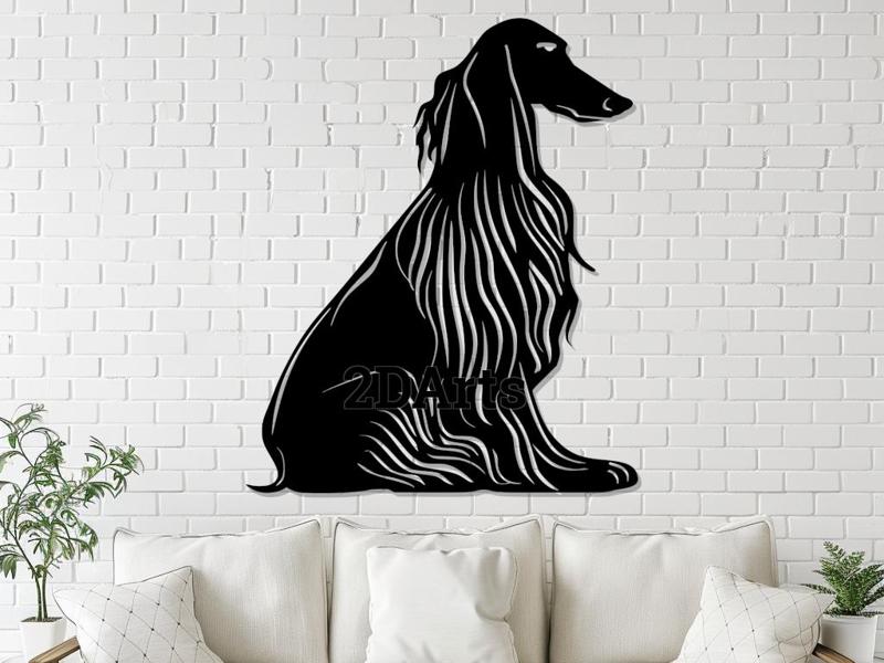 Afghan Hound Art – STL for 3D & Laser Cut