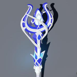 Hydro Abyss Mage wand (Genshin Impact)