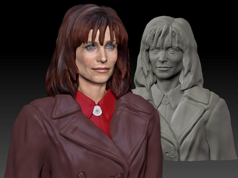 Courteney Cox as Gale Weathers from Scream 1 textured
