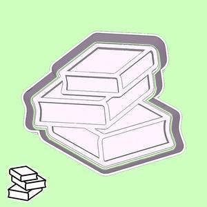 Back to school cookie cutters - books (style 3)