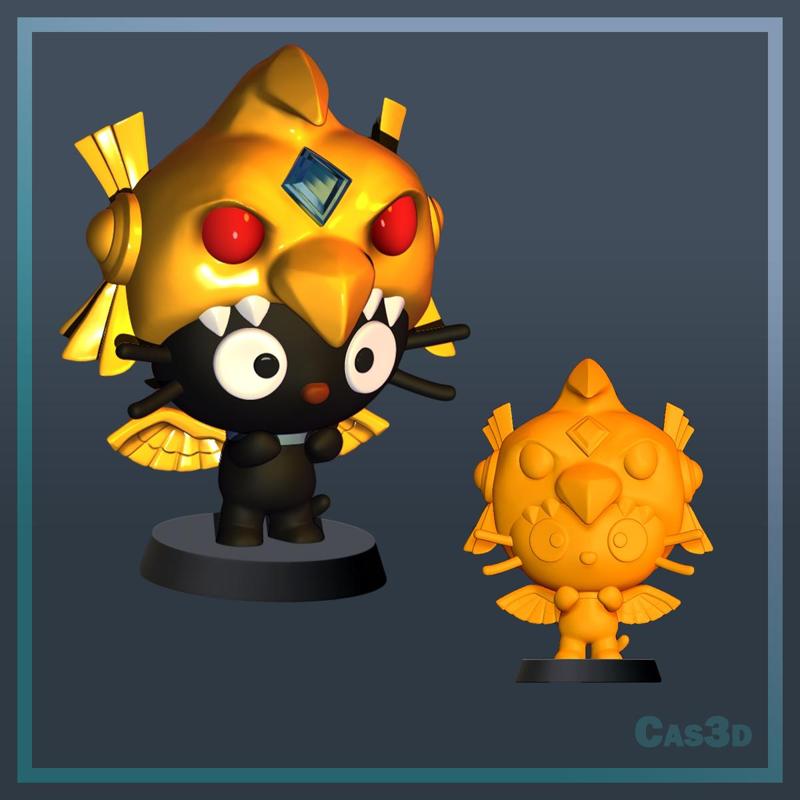 Hello Kitty x Yu-Gi-Oh - Chococat x The Winged Dragon of Ra