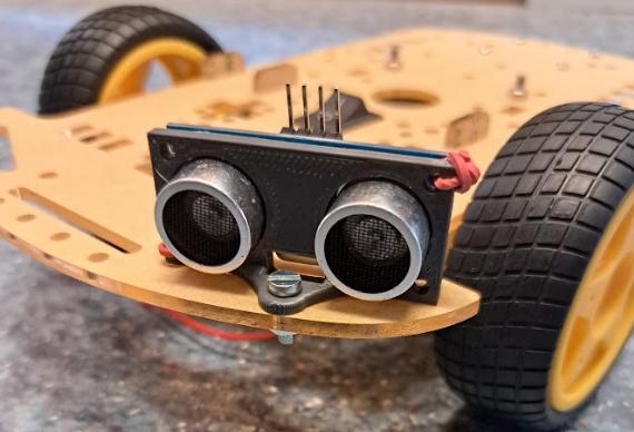 HC-SR04 distance sensor mount for Joy-It robot car