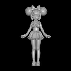 anime girl with minnie mouse costume
