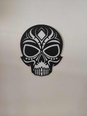 Wall decor tribal skull