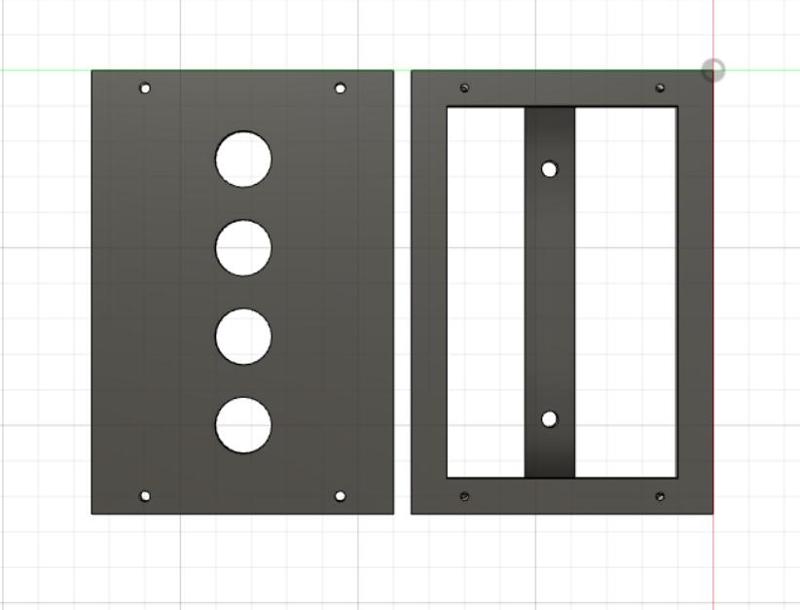 16mm Button mount 45 deg