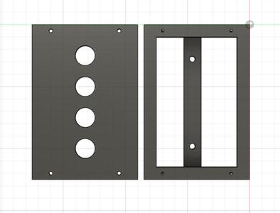 16mm Button mount 45 deg