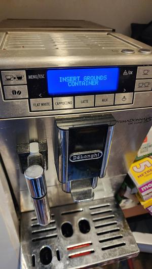 delonghi prima donna Coffee Grinds Drawer sensor fix