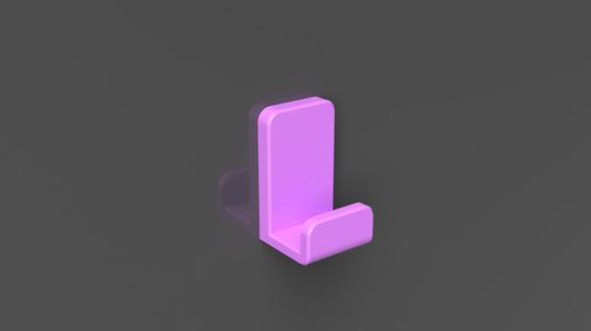 Simple Bath Hook - Double sided tape