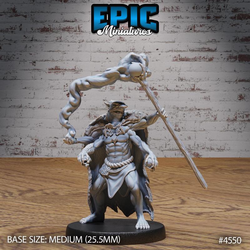 Savanna Troll Magic ‧ DnD Miniature ‧ Tabletop Miniatures ‧ Gaming Monster ‧ 3D Model ‧ RPG ‧ DnDminis ‧ STL FILE