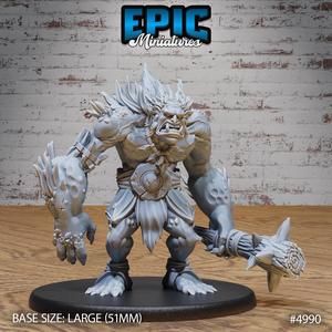 Savage Troll ‧ DnD Miniature ‧ Tabletop Miniatures ‧ Gaming Monster ‧ 3D Model ‧ RPG ‧ DnDminis ‧ STL FILE