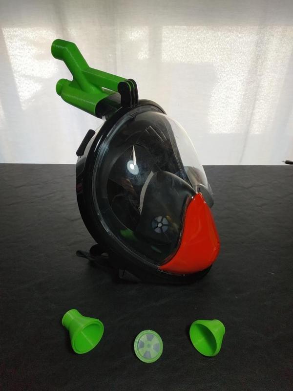BUCEO/SNORKEL FULL FACE MASK - COVID19