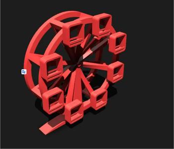 Ferris wheel photos holder