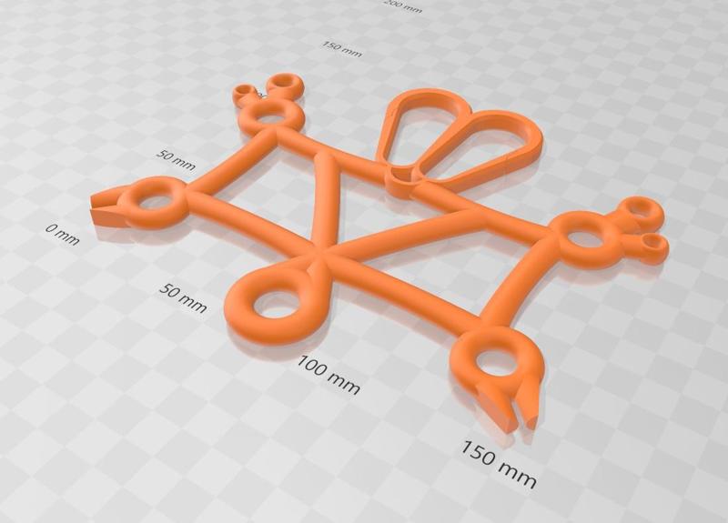 Paracord Spool with Carabiner and Tensioners