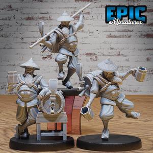 Drunk Master Set ‧ DnD Miniature ‧ Tabletop Miniatures ‧ Gaming Monster ‧ 3D Model ‧ RPG ‧ DnDminis ‧ STL FILE
