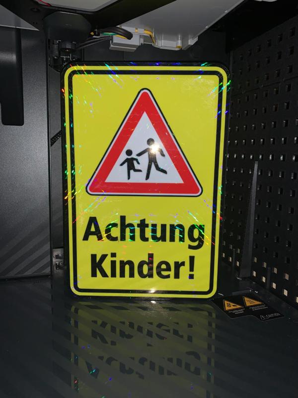 Achtung Kinder LED Lightbox
