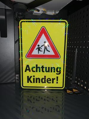 Achtung Kinder LED Lightbox