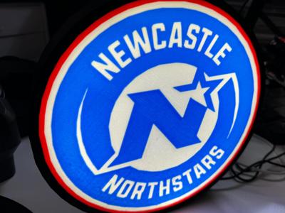 Newcastle Northstars Logo Light Box