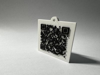 Rick Roll QR code keychain no ADS