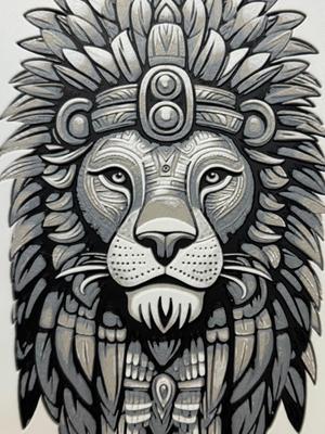 Lion - Hueforge 4 colors