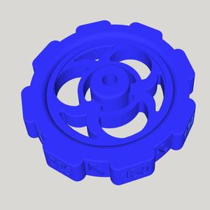 CR10 Bed Leveling Wheel - BioHazard