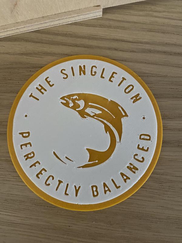 Untersetzer mit Singleton Logo - Coaster with Singleton Logo