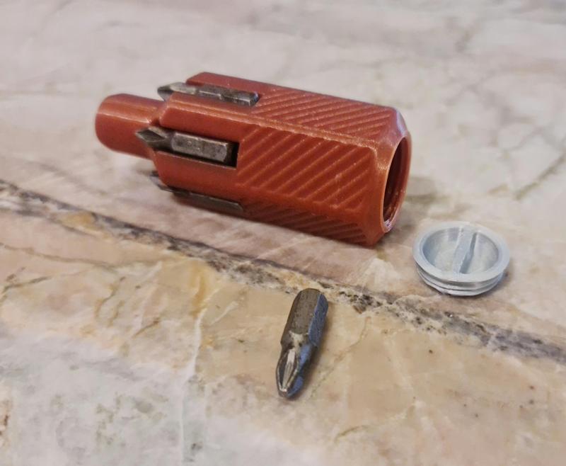 1/4" Mini Screwdriver with Bit Storage
