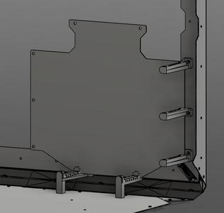 MMU3/MMU2s Buffer holder in back of Original Prusa Enclosure