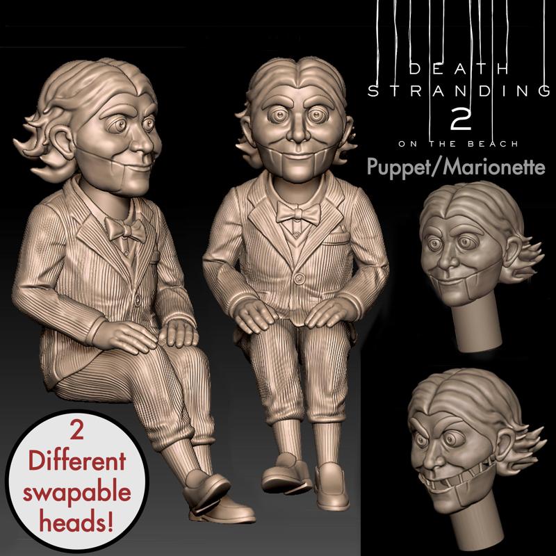 Dollman Puppet Death Stranding 2 On the Beach Sitting Stop Motion