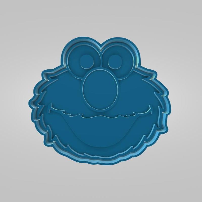 Elmo Head Stamp Cookie Cutter from Sesame Street