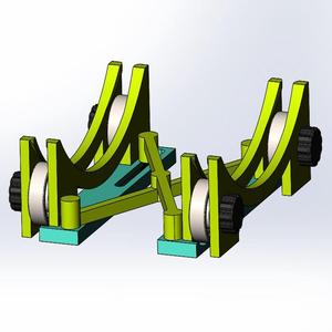 Self-Aligning, Adjustable-Width Spool Holder Using 608 Bearings