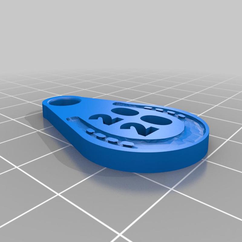 1 Euro shopping coin for 2020 year with horseshoe to lucky