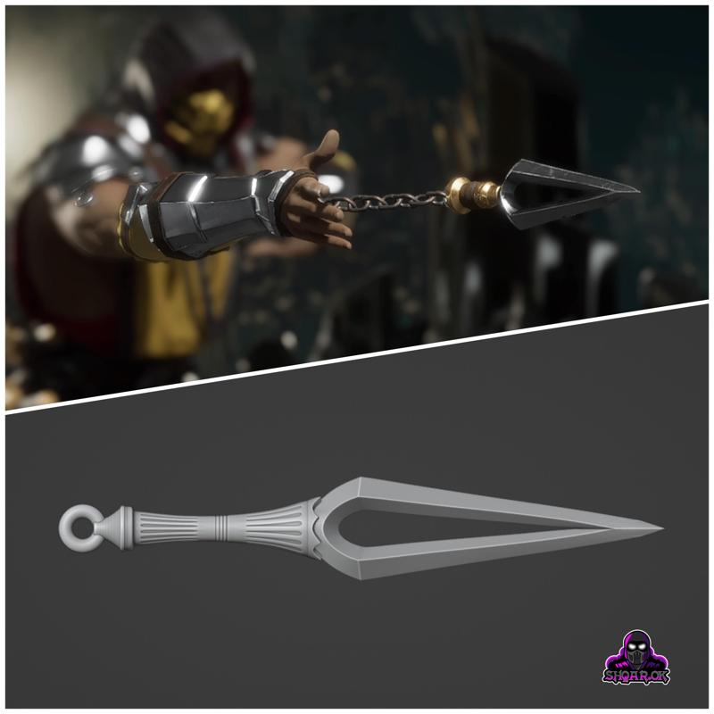 Scorpion kunai from MK1 1 - Shirai Ryu Spear