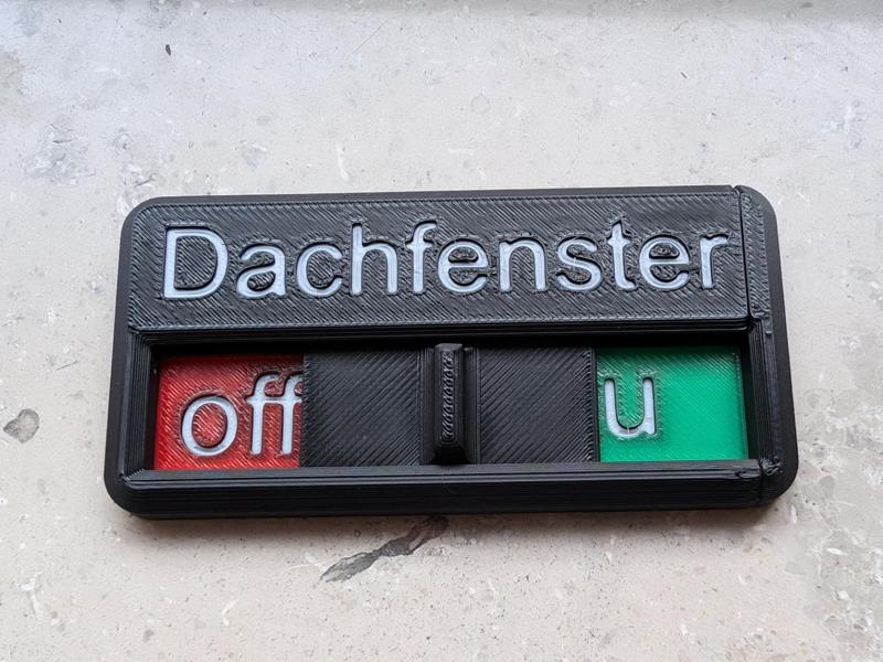Dachfenster Status Slider