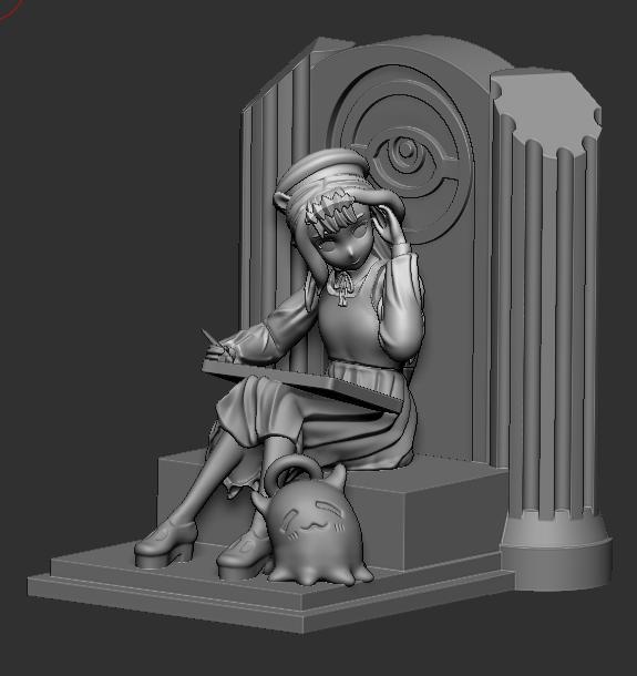 Hololive Ninomae Ina'nis Fan Sculpt Figurine 140mm Bookend