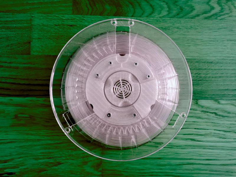 extrudr/colorFabb/Filamentum Masterspool Adapter with integrated Silica Container