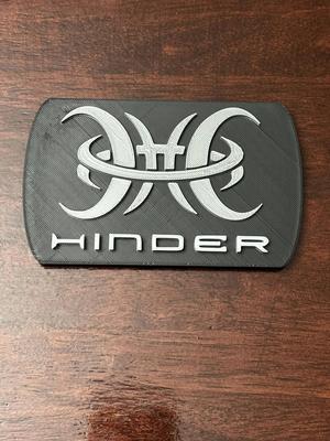 Hinder Band Sign