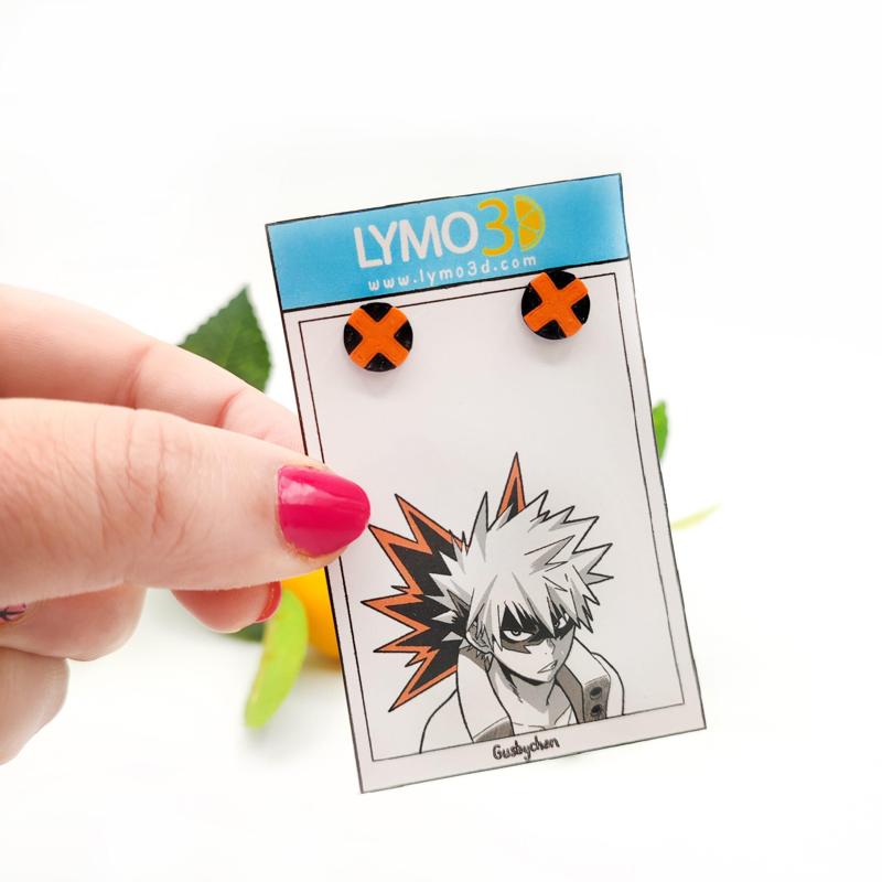BAKUGO BUTTON EARRINGS