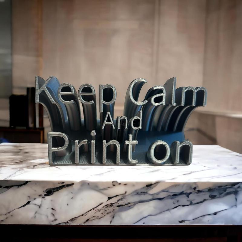 Keep Calm and Print On - Desk Stand