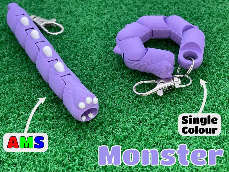 Monster - Articulated Fidget Toy & Keychain