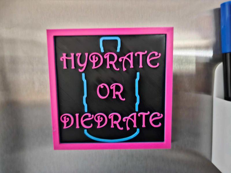 Hydrate or Diedrate Fridge Magnet