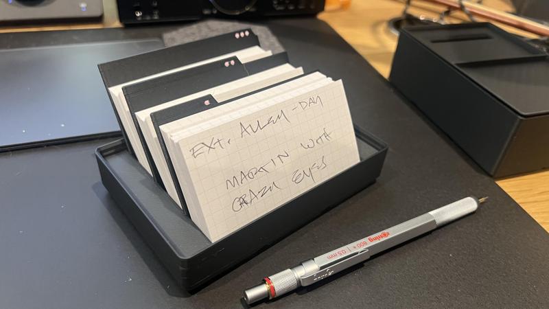 Gridfinity Index Card Organizer for Writers